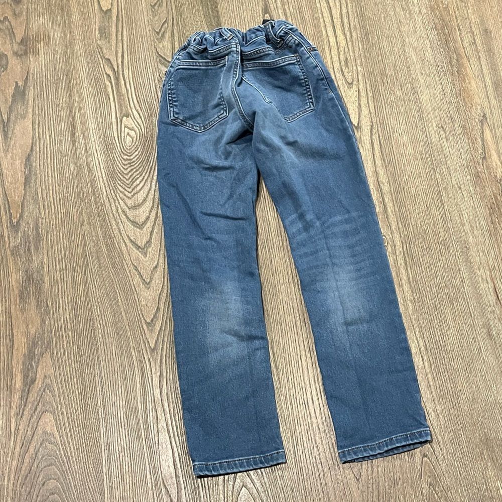 Member's Mark Jeans Slim Fit Adjustable Waist Favorite Knit Denim Dark Wash 10 - Picture 9 of 10